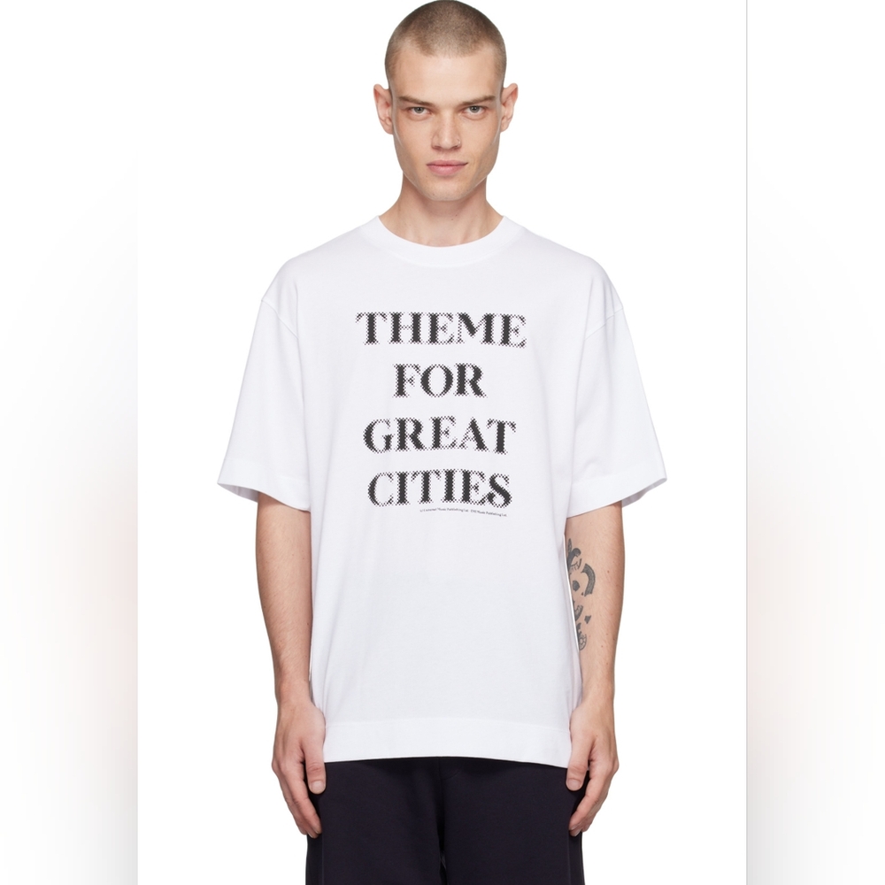 DRIES VAN NOTEN White Theme Song T-Shirt, Medium
